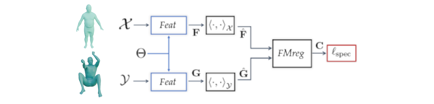 Deep functional maps pipeline