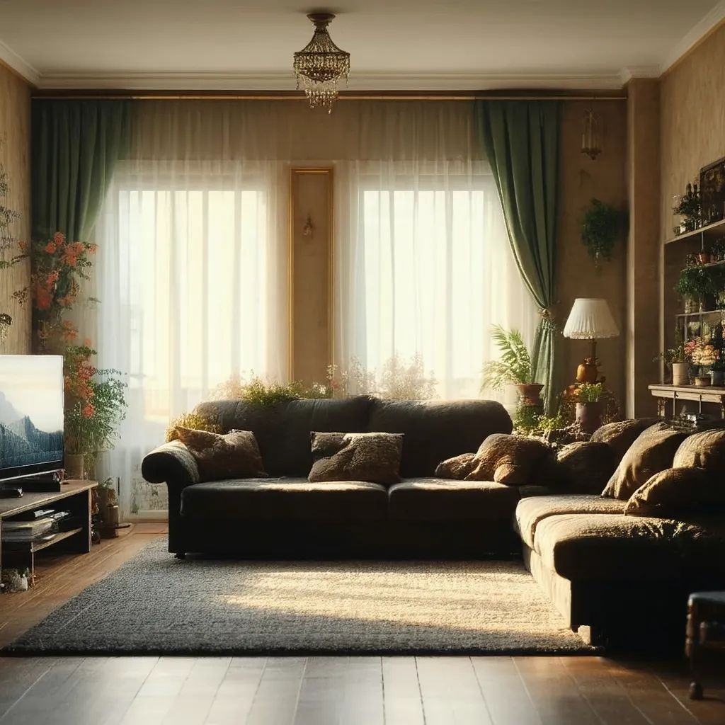 "A living room"